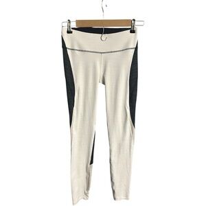 Outdoor Voices TechSweat 7/8 Zoom Leggings Black White Size Small